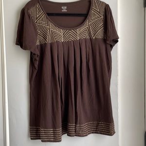 a n a   Woman. Brown shirt size 1x. Tub 1